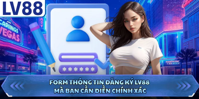 Đăng ký LV88 1 Form thông tin đăng ký LV88 mà bạn cần điền chính xác